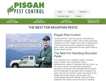 Tablet Screenshot of pisgahpestcontrol.com